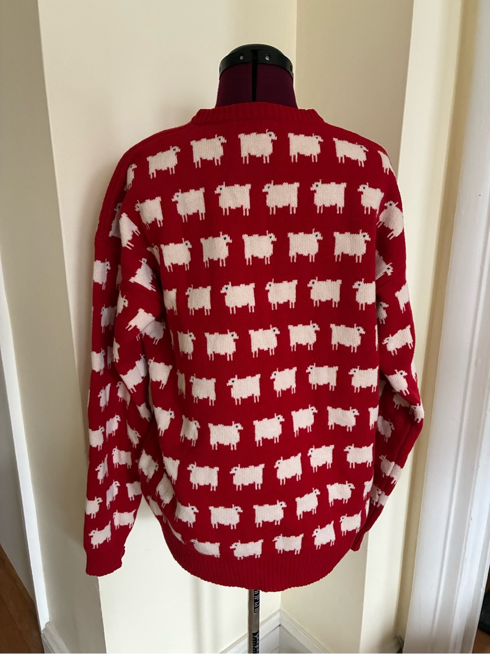 Warm & Wonderful Rowing Blazers Red Diana Edition Sheep Sweater Wool M - Picture 2 of 7